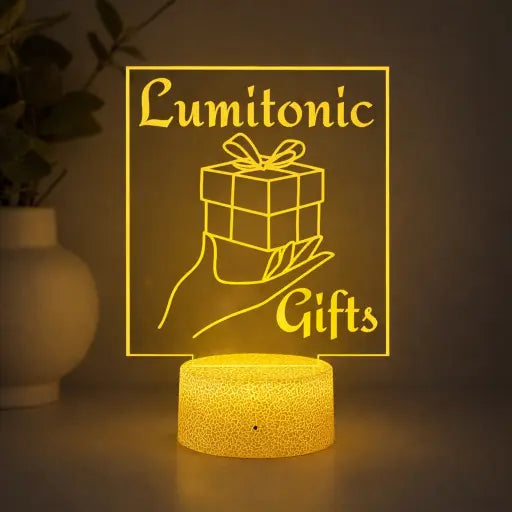 Lampă 3D – Logo firmă