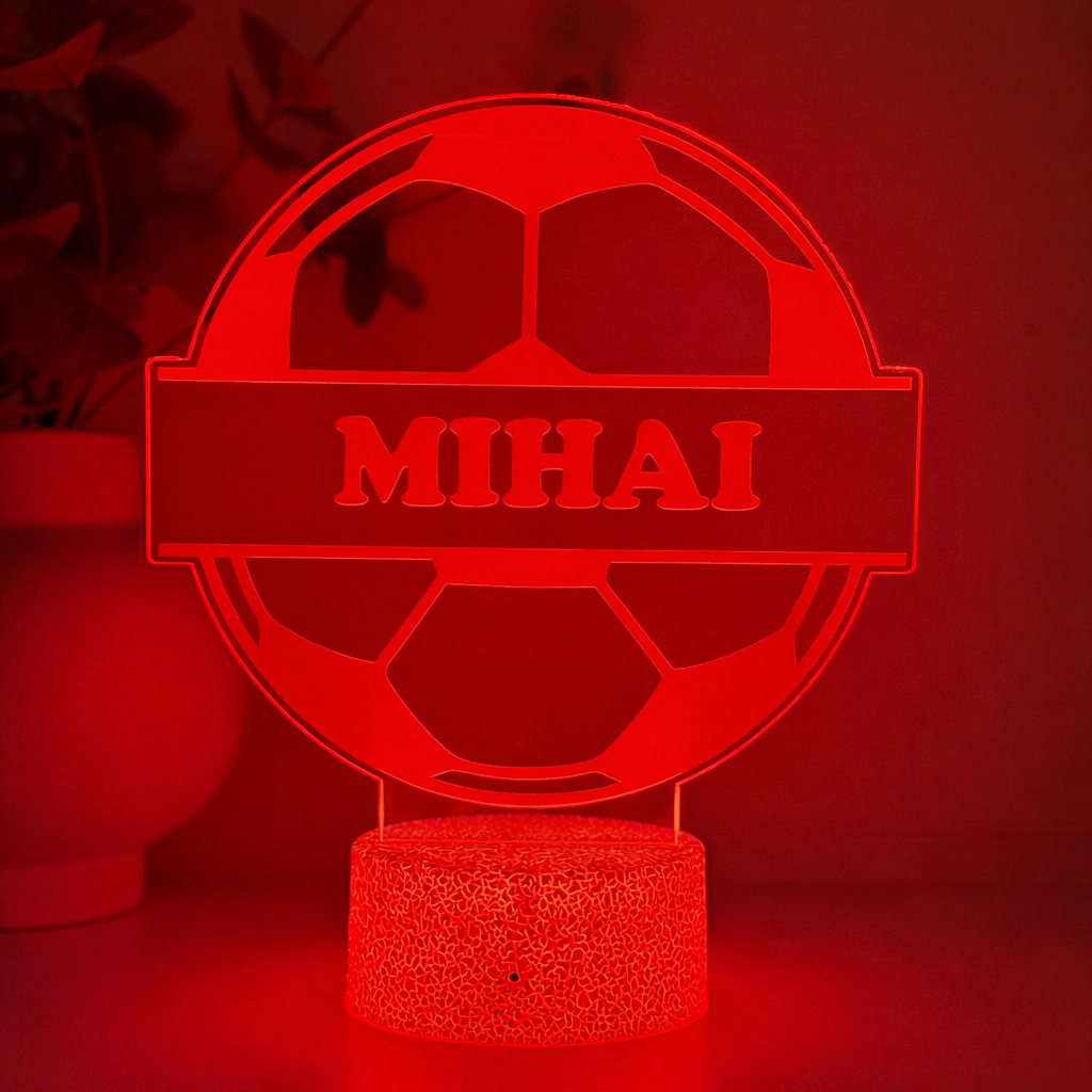 Lampă 3D – Minge fotbal