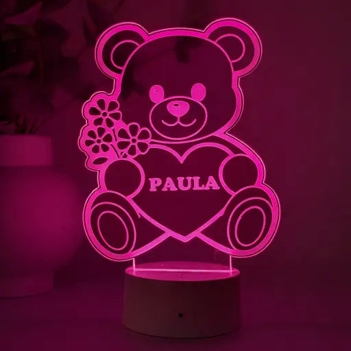 Lampă 3D – Ursuleț