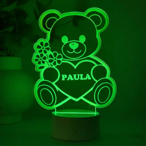 Lampă 3D – Ursuleț