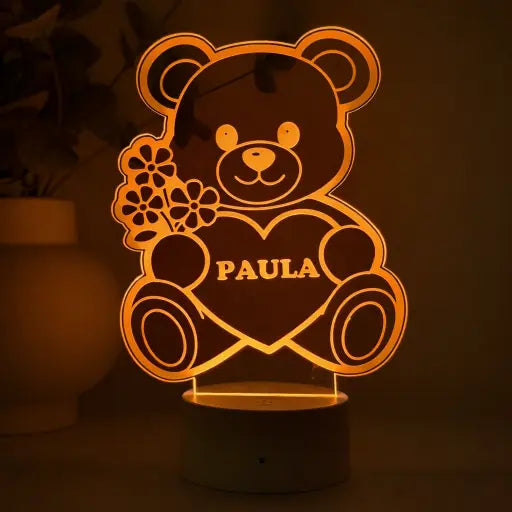 Lampă 3D – Ursuleț