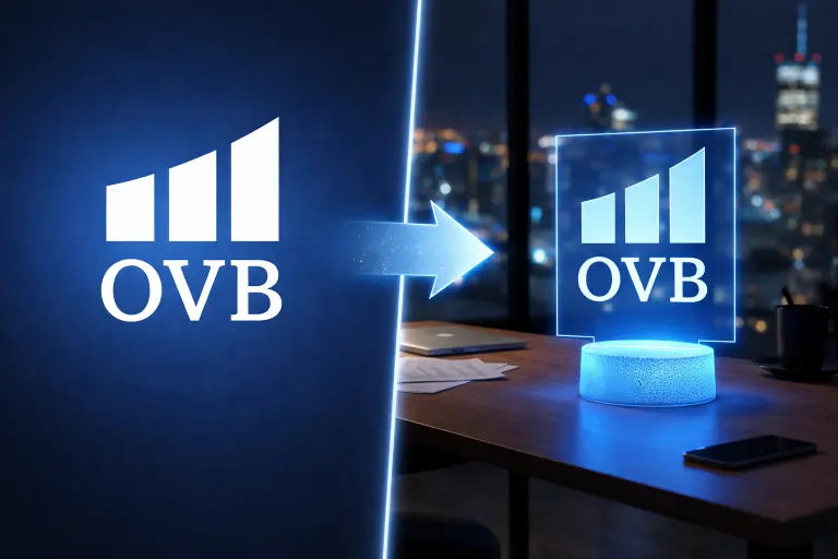 Lampă 3D – Logo firmă