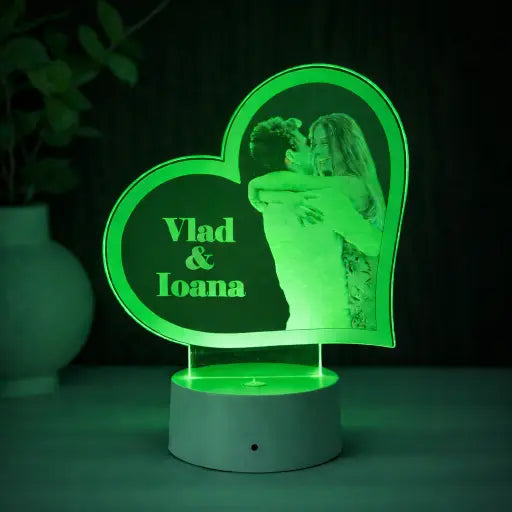 Lampă 3D Inima3- Cuplu