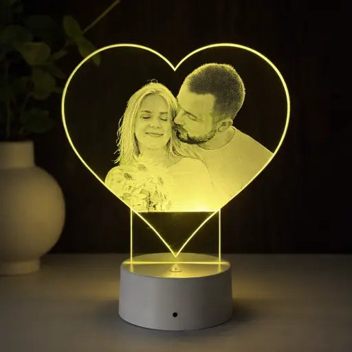 Lampă 3D Cuplu – Inimă