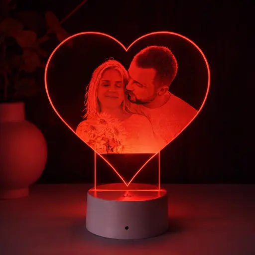 Lampă 3D Cuplu – Inimă