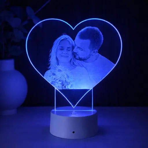 Lampă 3D Cuplu – Inimă