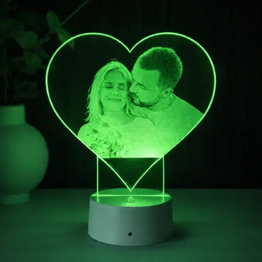 Lampă 3D Cuplu – Inimă