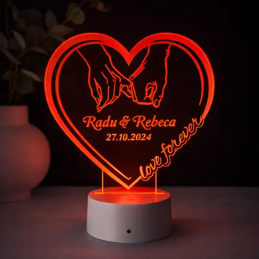 Lampă 3D – love forever