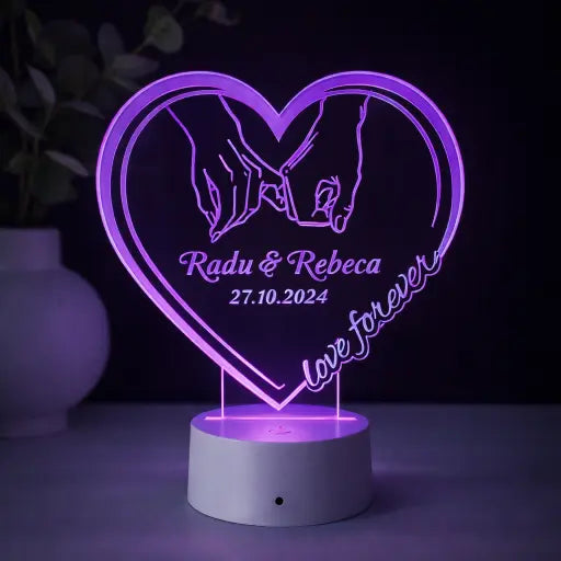 Lampă 3D – love forever