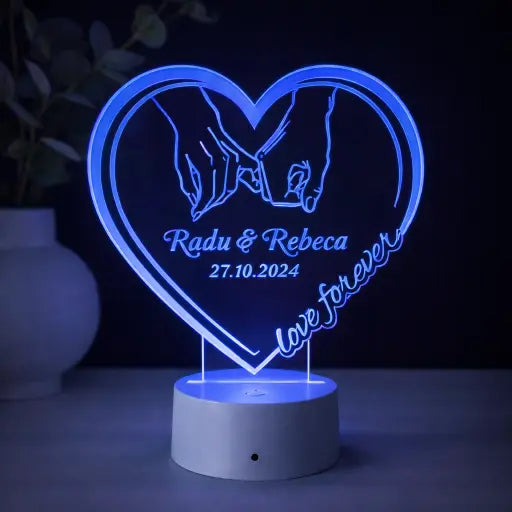 Lampă 3D – love forever