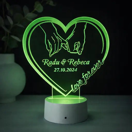 Lampă 3D – love forever