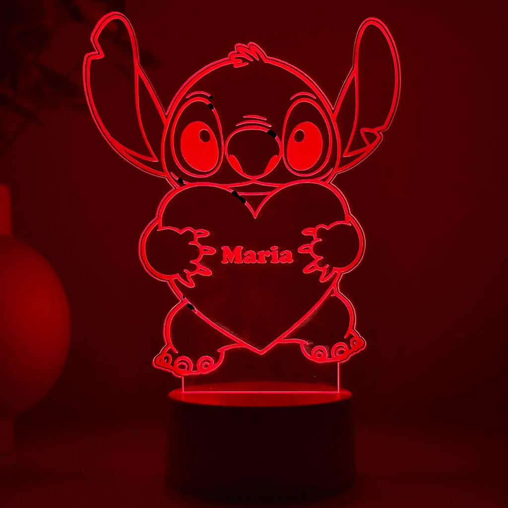 Lampă 3D – Stitch