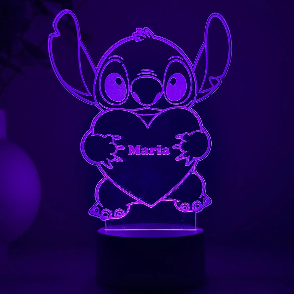 Lampă 3D – Stitch