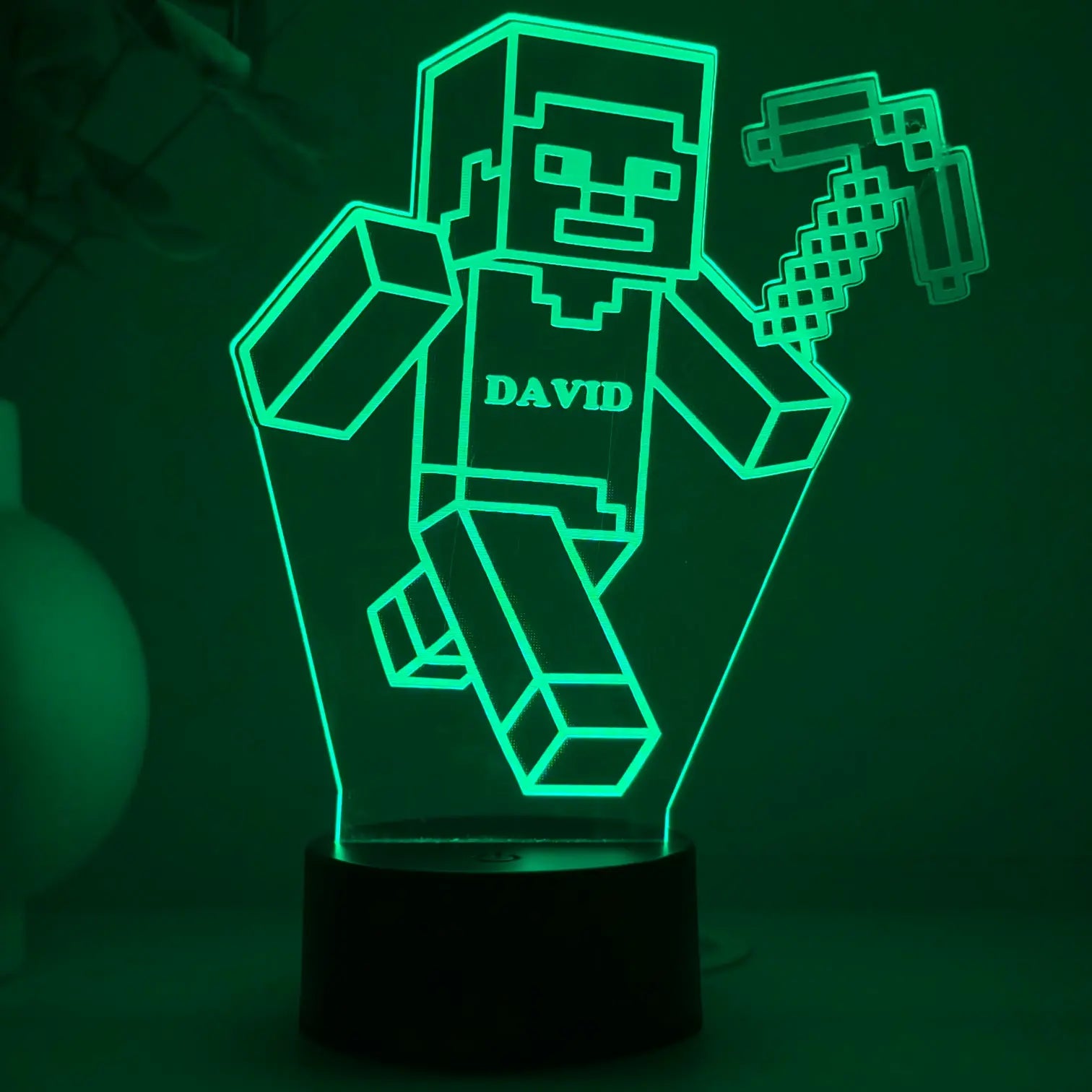 Lampă 3D – Minecraft model băiat