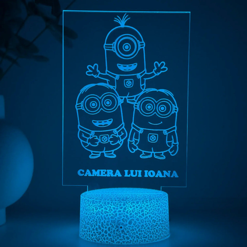 Lampă 3D – Minions