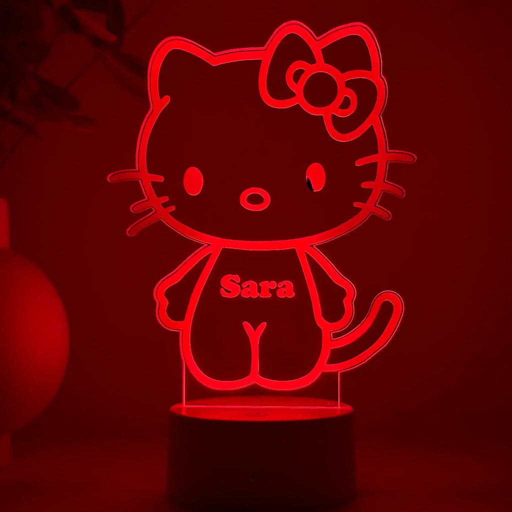 Lampă 3D – Hello Kitty