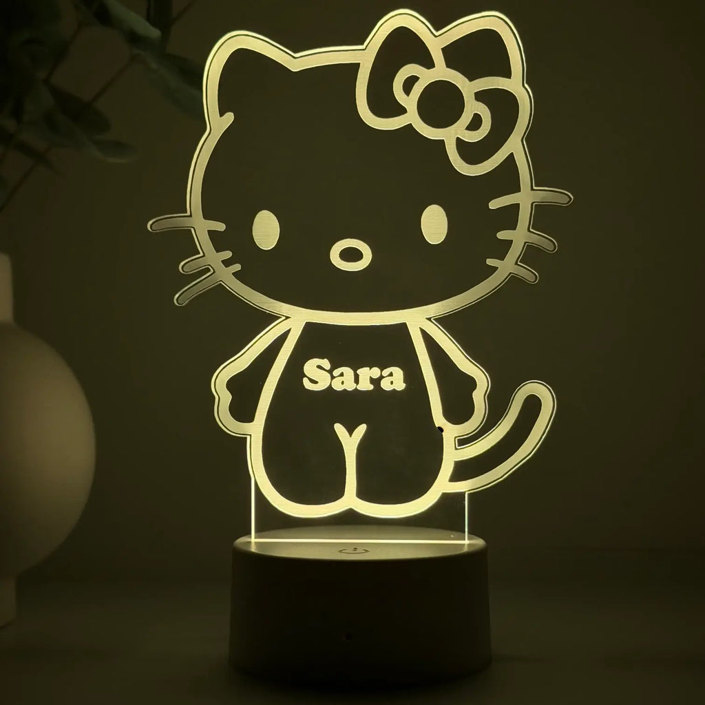 Lampă 3D – Hello Kitty