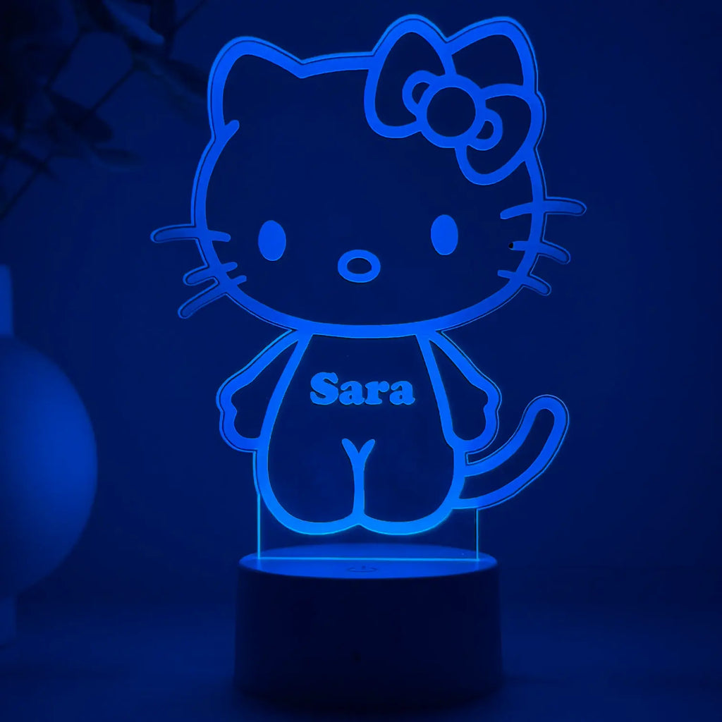 Lampă 3D – Hello Kitty