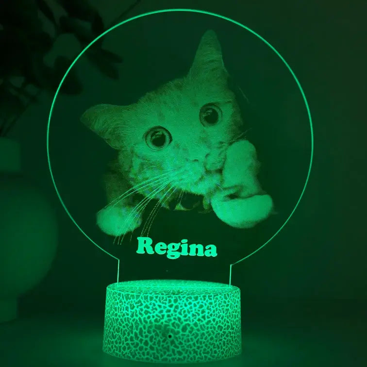 Lampă 3D Animale- Model cerc simplu