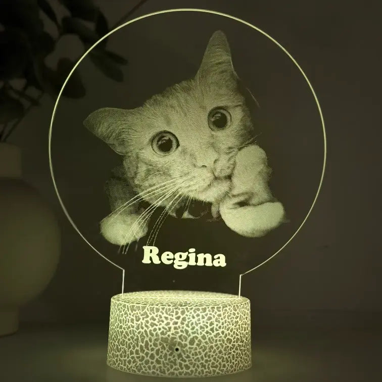 Lampă 3D Animale- Model cerc simplu