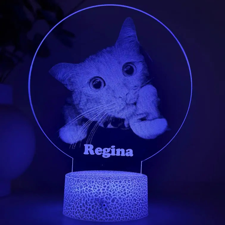 Lampă 3D Animale- Model cerc simplu