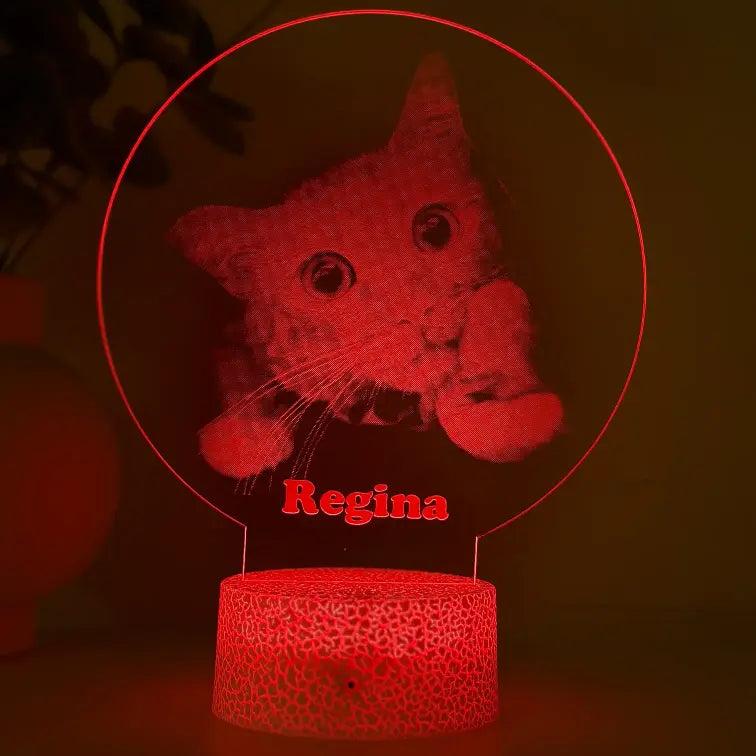 Lampă 3D Animale- Model cerc simplu