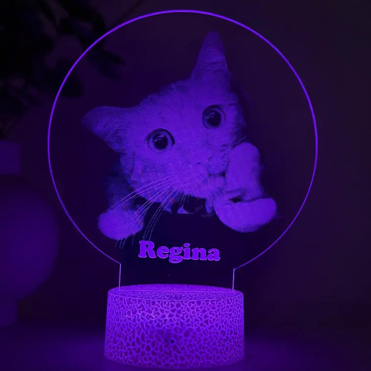 Lampă 3D Animale- Model cerc simplu