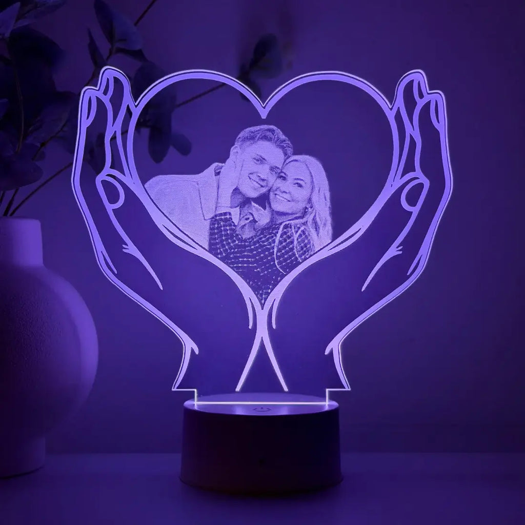 Lampă 3D Inima2- Cuplu