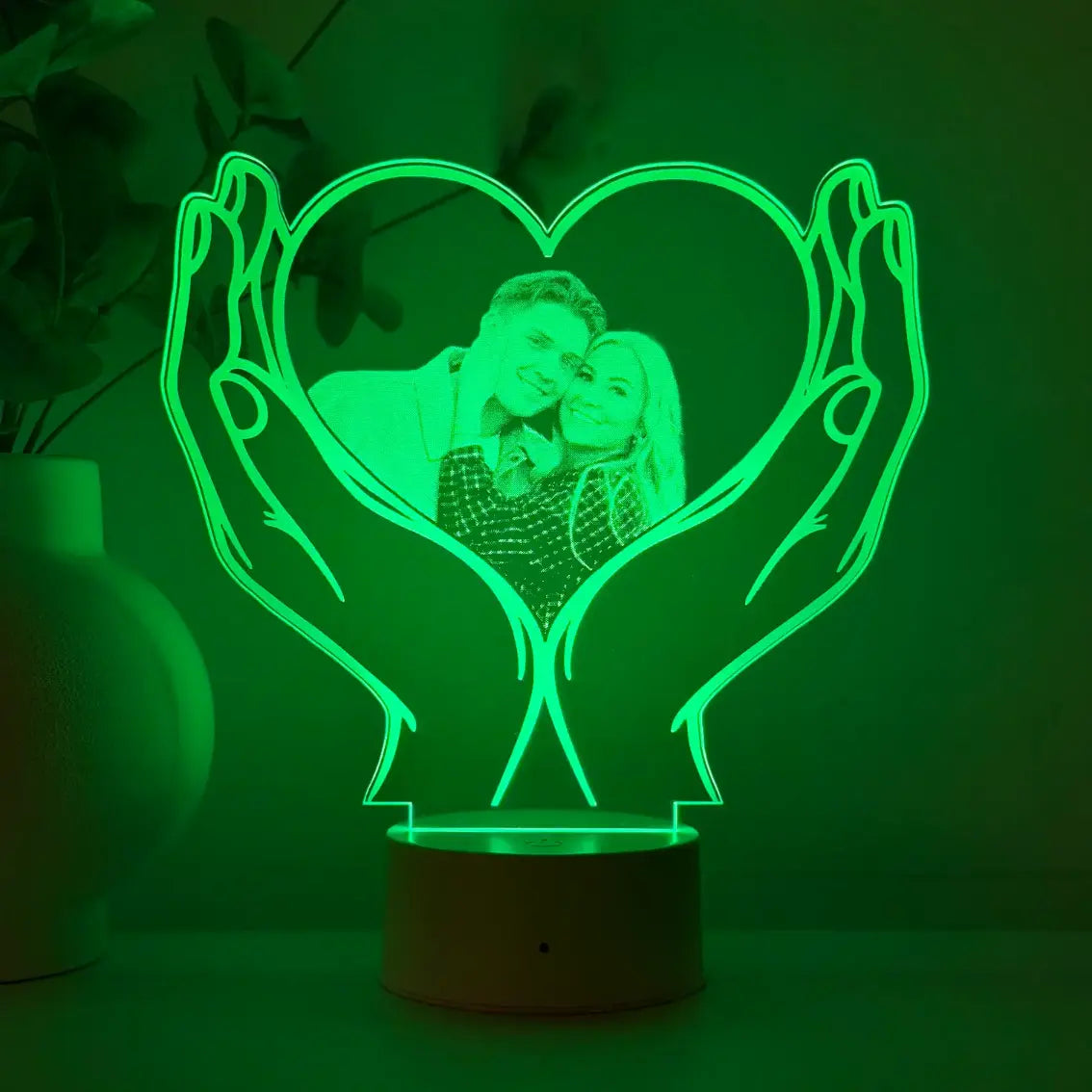Lampă 3D Inima2- Cuplu