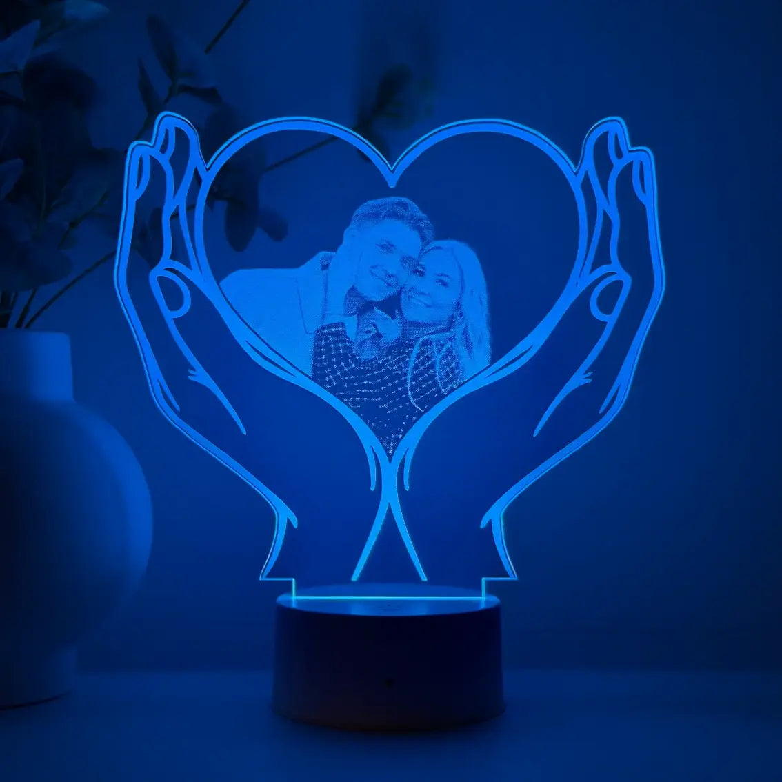 Lampă 3D Inima2- Cuplu