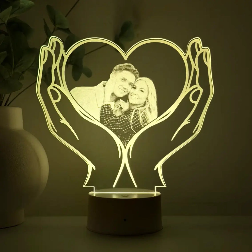 Lampă 3D Inima2- Cuplu