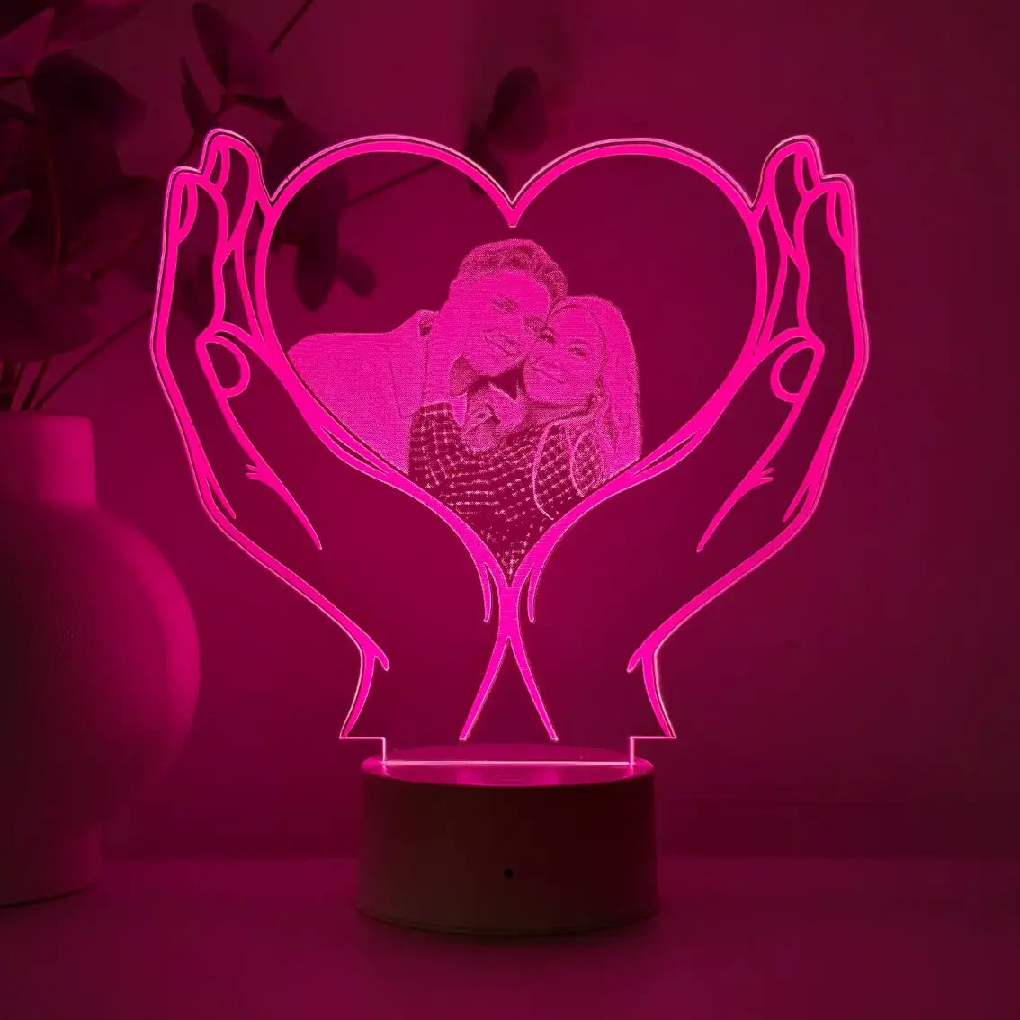 Lampă 3D Inima2- Cuplu