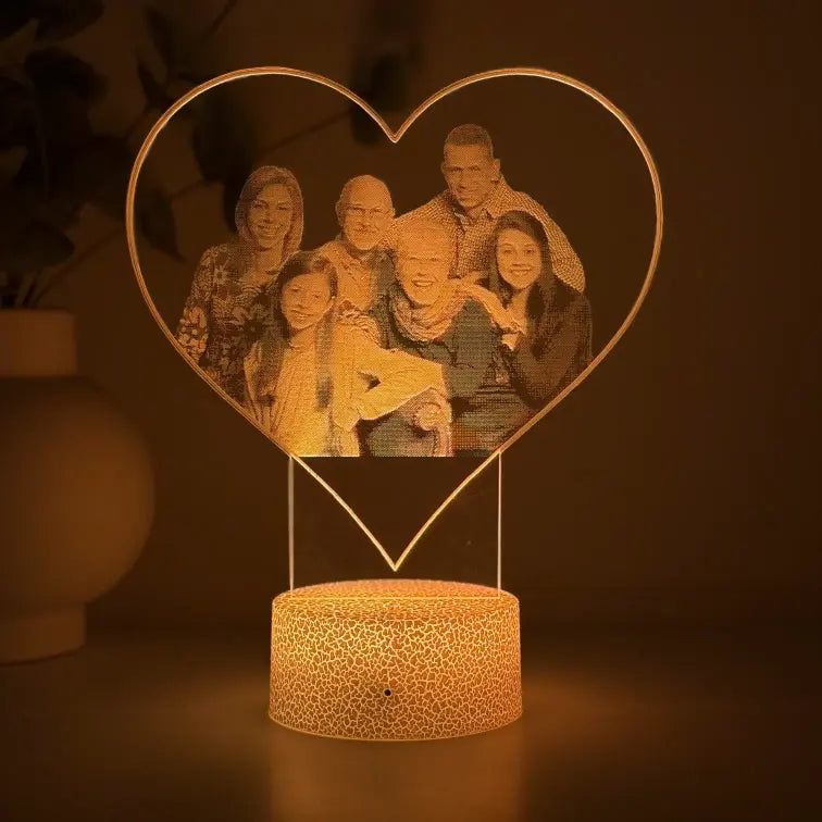 Lampă 3D – Familia mea