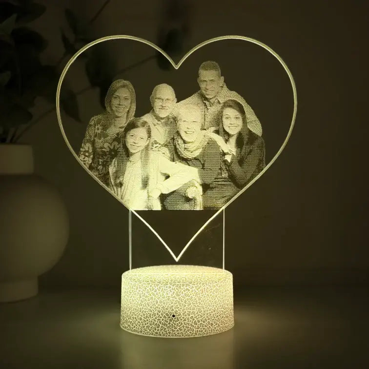 Lampă 3D – Familia mea