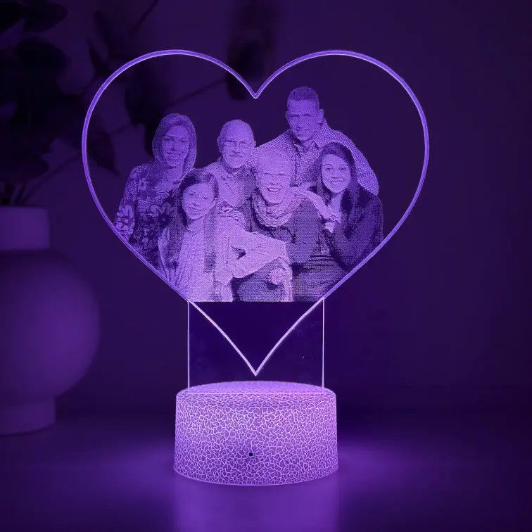 Lampă 3D – Familia mea