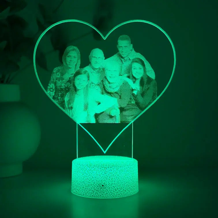 Lampă 3D – Familia mea