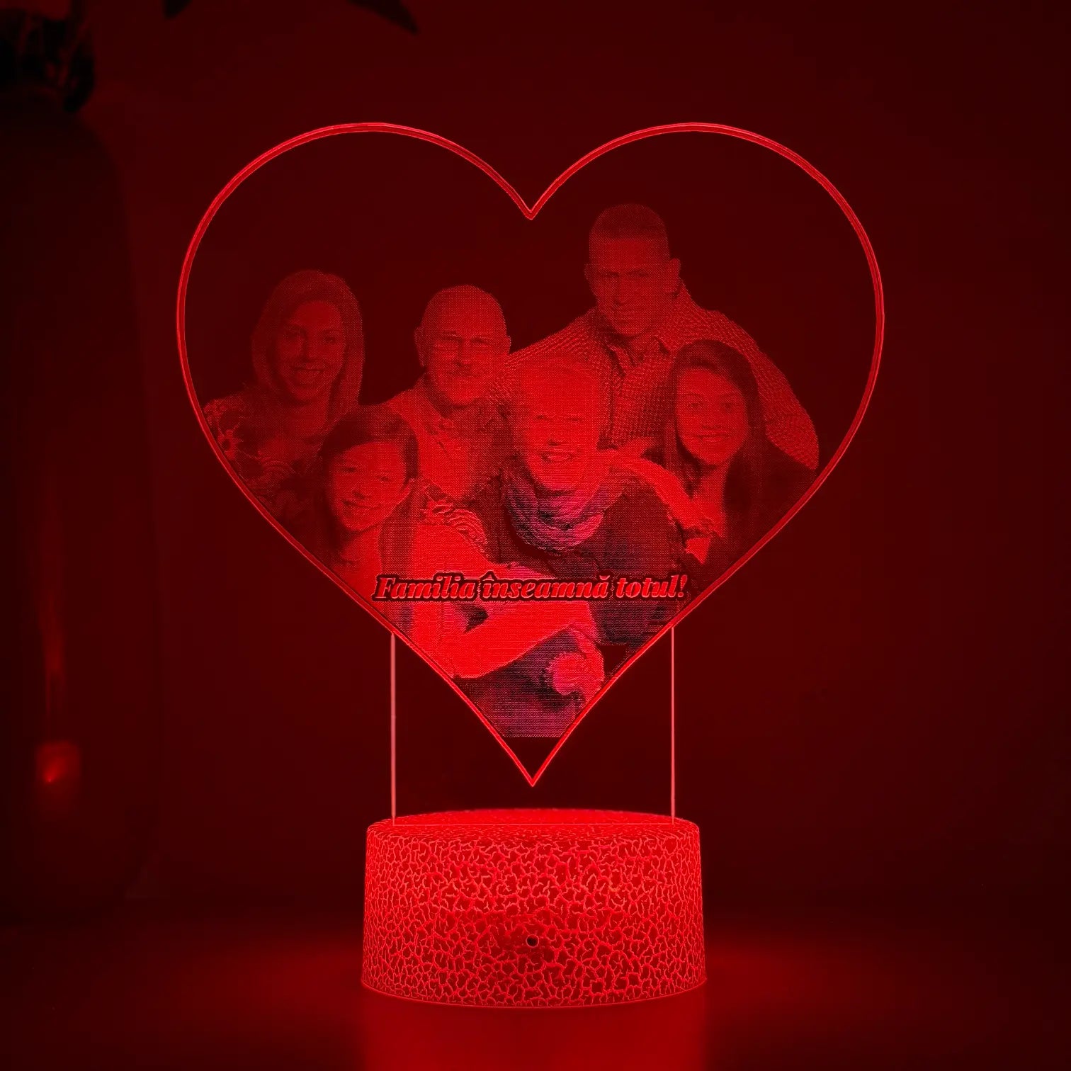 Lampă 3D – Familia mea