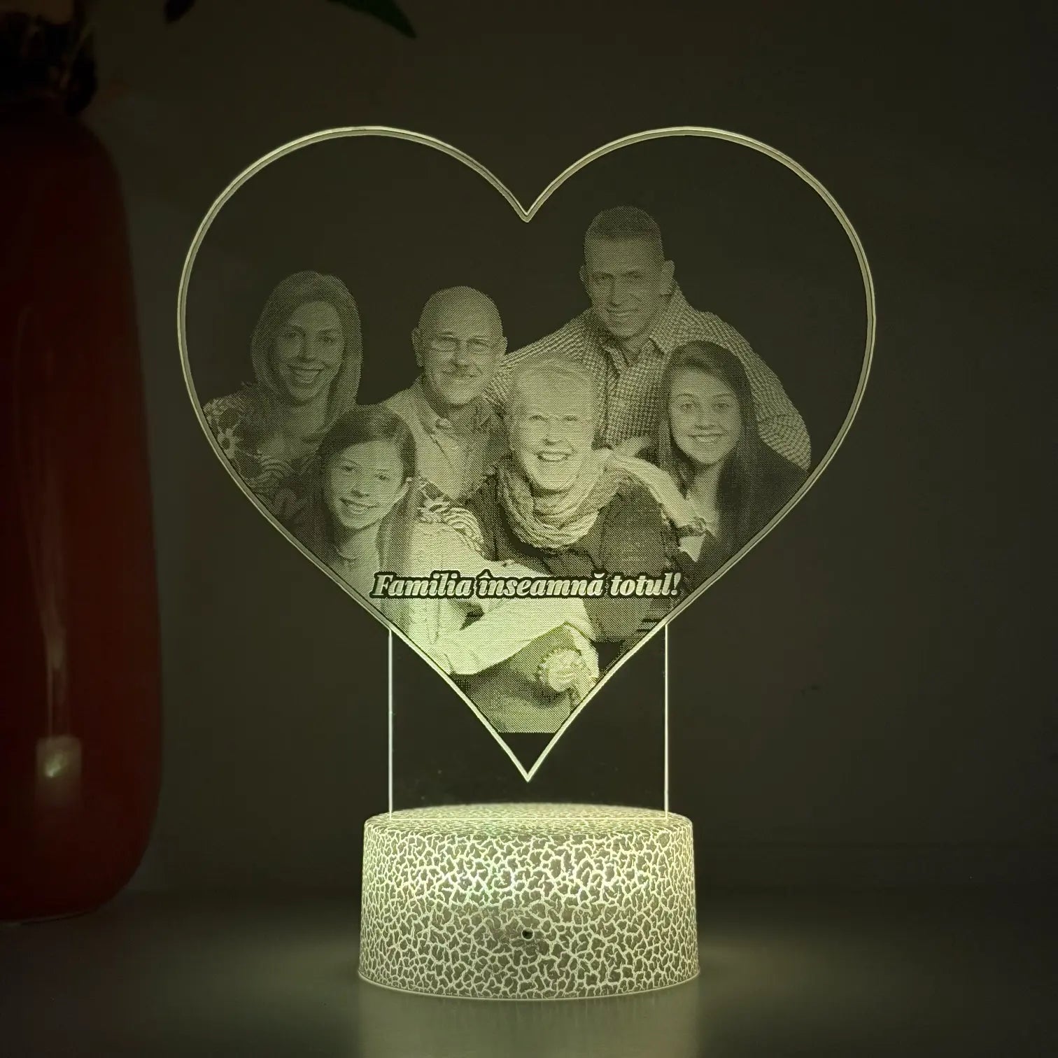 Lampă 3D – Familia mea