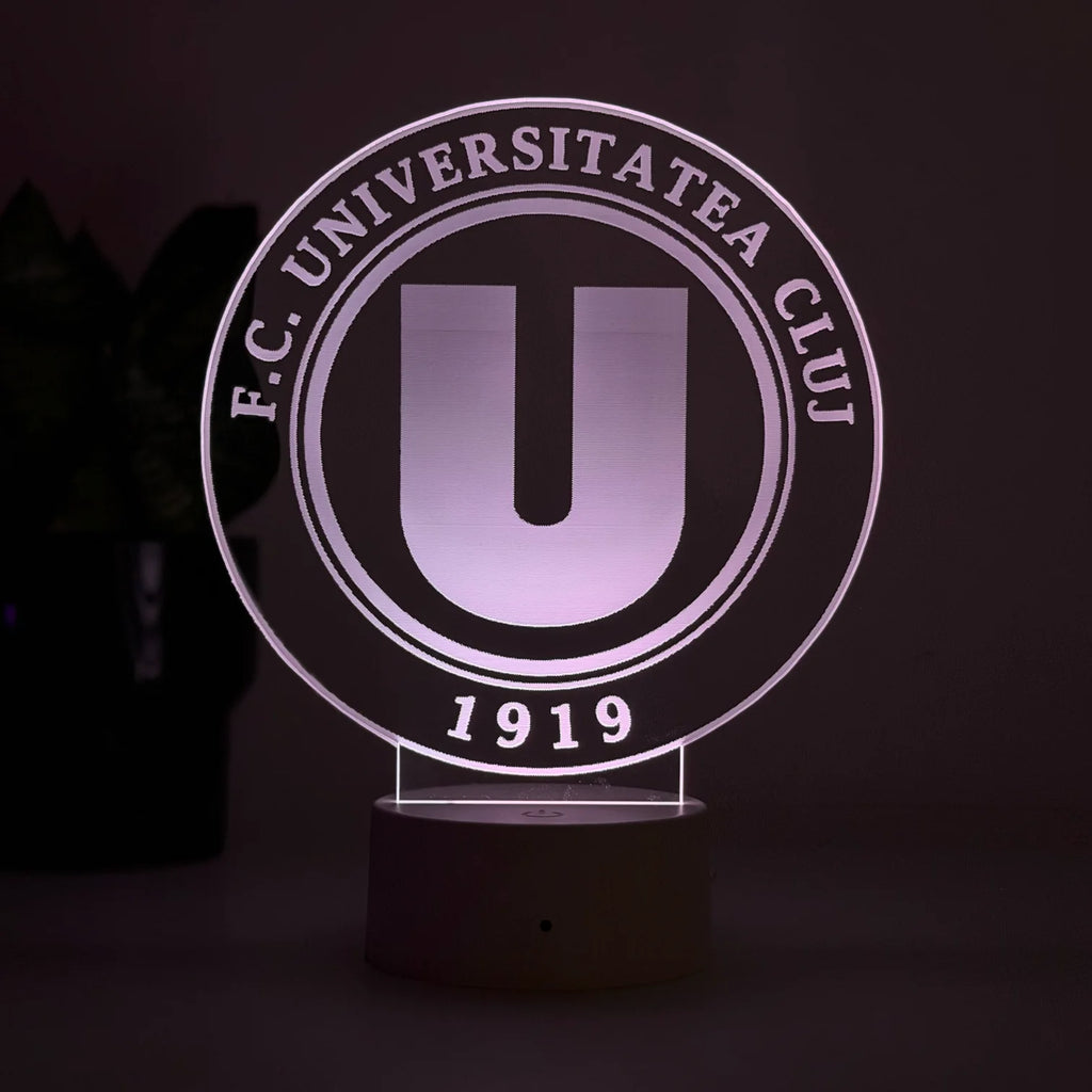 Lampă 3D – U Cluj