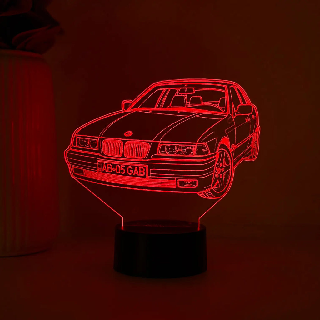 Lampă 3D - Mașina ta