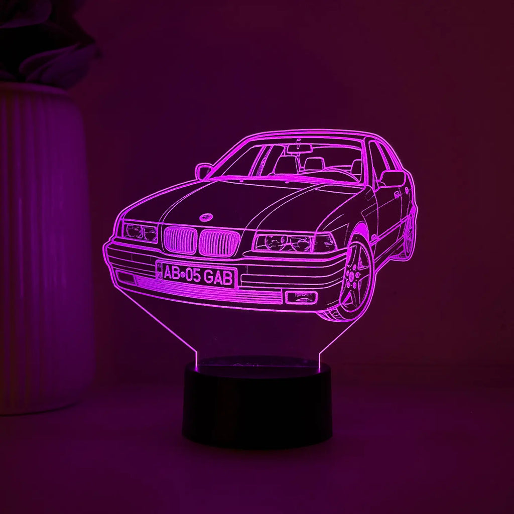 Lampă 3D - Mașina ta