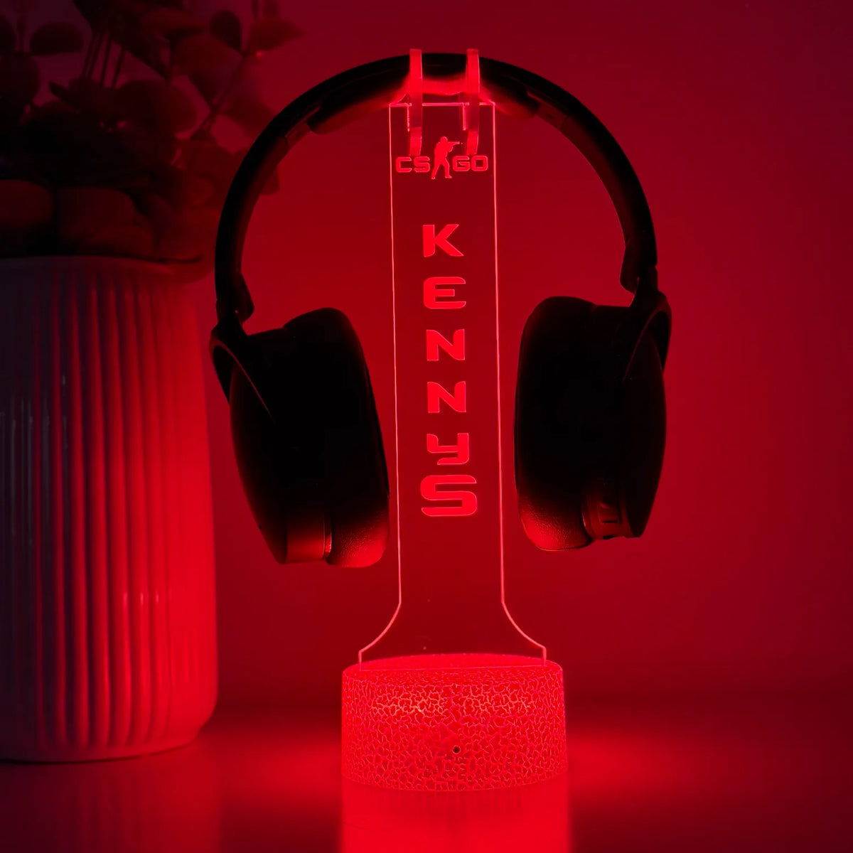 Lampă 3D - Suport căști model CS GO
