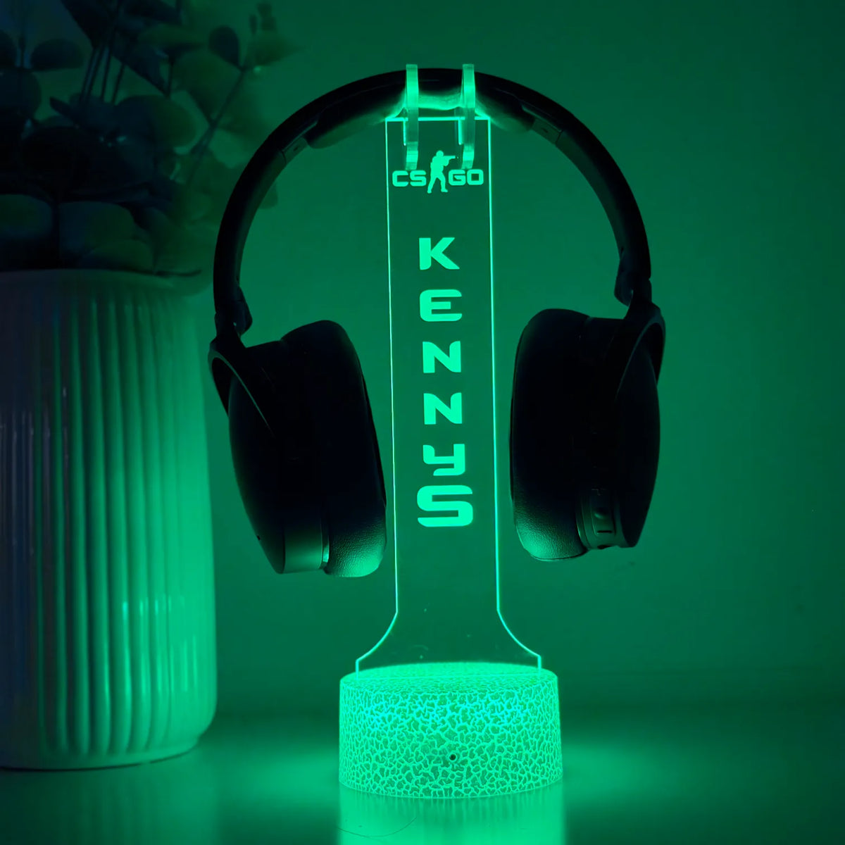 Lampă 3D - Suport căști model CS GO