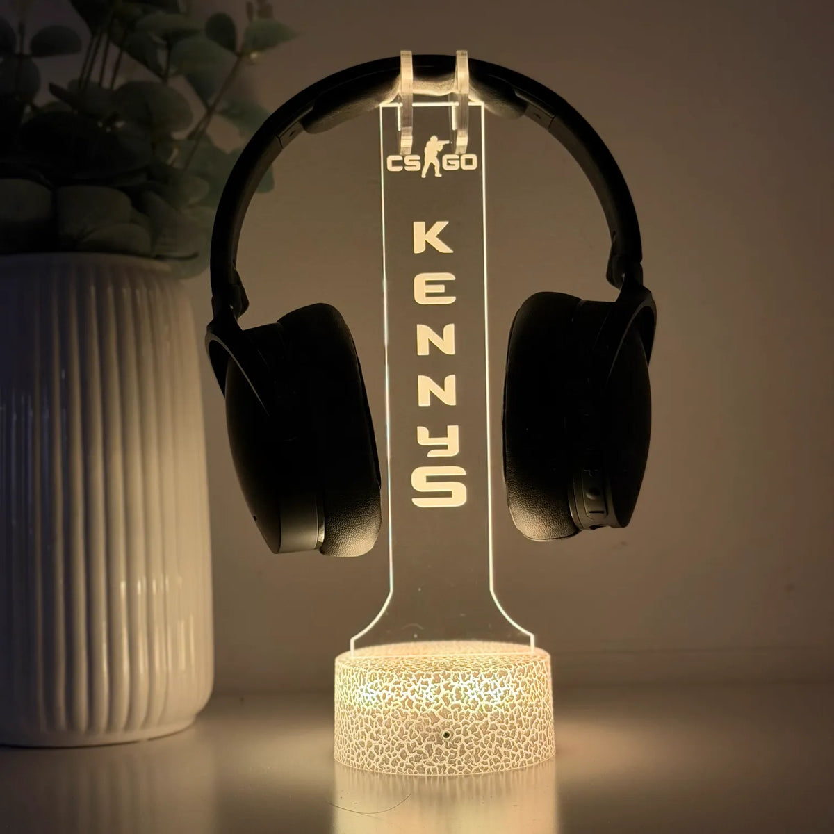 Lampă 3D - Suport căști model CS GO