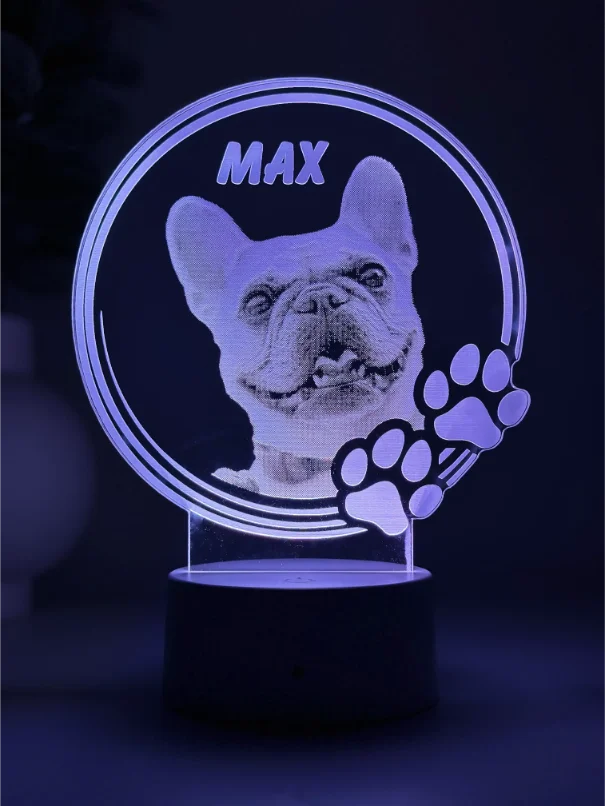 Lampă 3D Animale- Model Cerc cu lăbuțe 2