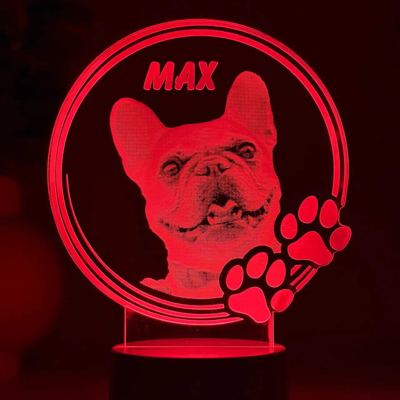 Lampă 3D Animale- Model Cerc cu lăbuțe 2