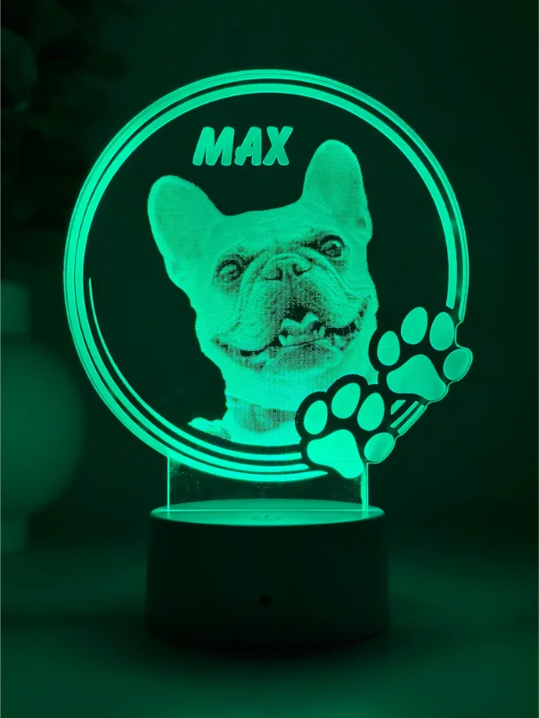 Lampă 3D Animale- Model Cerc cu lăbuțe 2