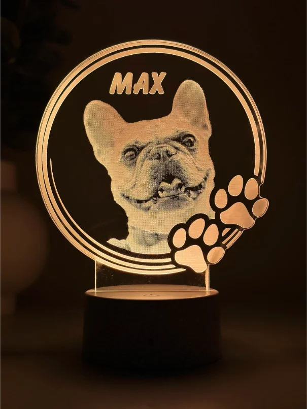 Lampă 3D Animale- Model Cerc cu lăbuțe 2