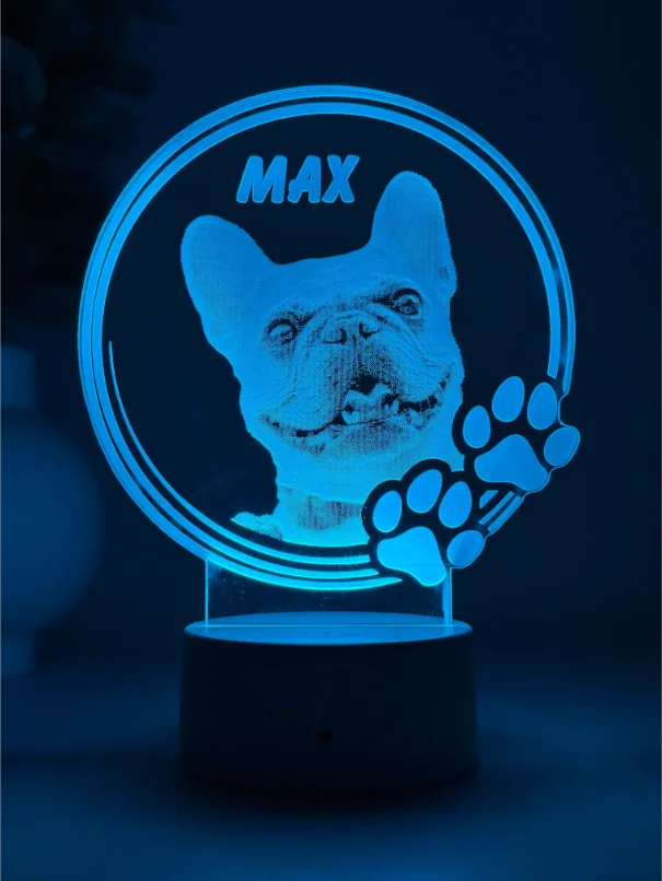 Lampă 3D Animale- Model Cerc cu lăbuțe 2