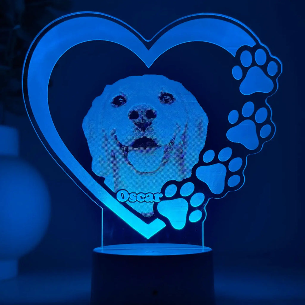 Lampă 3D Animale- Model inimă 1